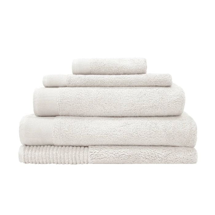 Bambury Elvire Bath Towel Collection - Ivory - Bath Sheet