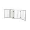 Costway 4-panel Security Fence Folding Puppy Gate White