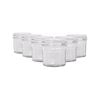Argon Tableware 90ml Glass Jam Jars With No Lids - Set Of 6 Empty Screw Top Kitchen Storage Preserving Jar
