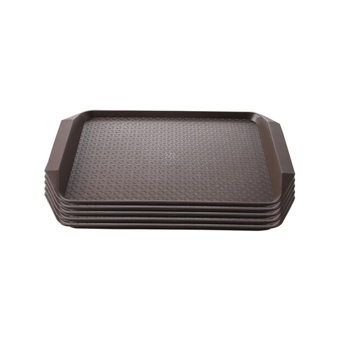 Soga Rectangular Serving Tray Set Of 5 Coffee