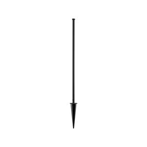PEAK 1200mm Black Steel Fence End Post with Spike for No-Dig Mesh Fencing