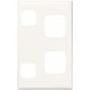 HPM Excel Double Powerpoint Coverplate - Matt White