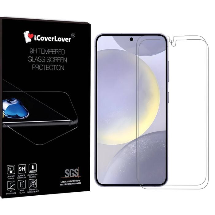 Icoverlover [2-pack] Samsung Galaxy S24+ Plus Glass Screen Protectors Clear