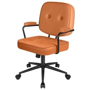 ALFORDSON Office Chair Leather Brown