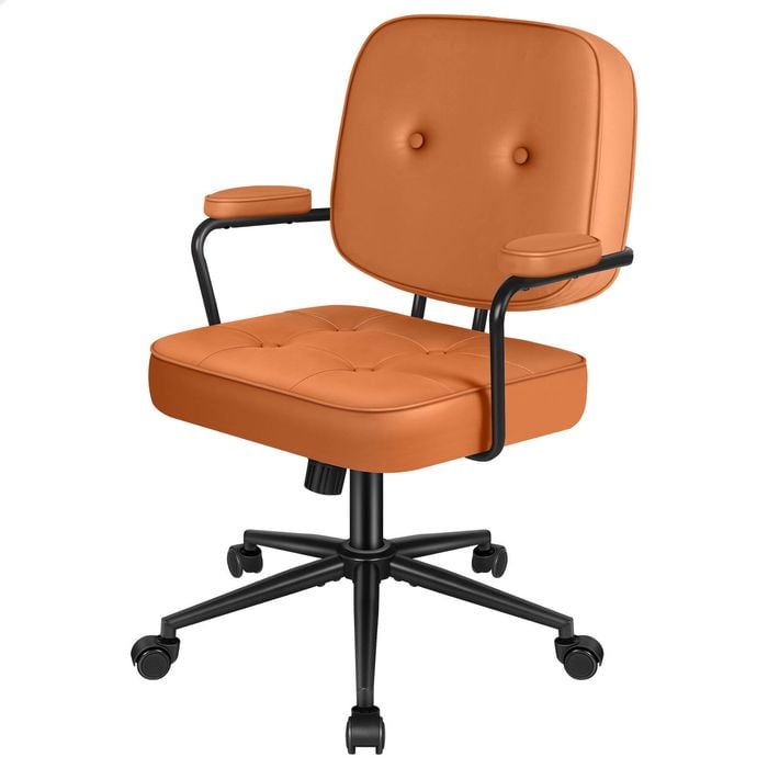 ALFORDSON Office Chair Leather Brown