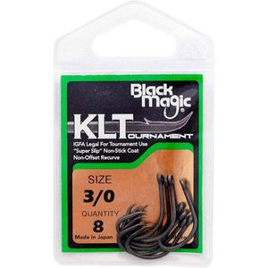 Black Magic KLT Teflon Coated Fishing Hook Small Pack 3/0