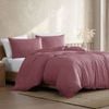 Ardor Double Boardwalk Quilt Cover Bedding Set w/ Pillowcase - Lipstick