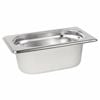 Vogue Gastronorm Tray Stainless Steel 1/9 65mm Deep Kitchen Food Storage Container