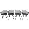 JAVA DINING CHAIR SET OF 4 - BLACK