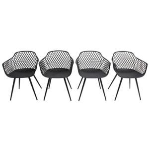 JAVA DINING CHAIR SET OF 4 - BLACK