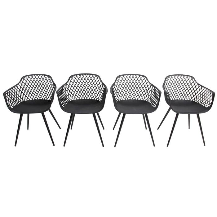 JAVA DINING CHAIR SET OF 4 - BLACK