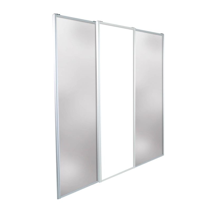 Lugna 2100 x 0-1800mm 2 Mirror plus 1 Melamine Combo 3 Door Package