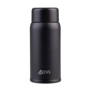 Oasis Stainless Steel Double Wall Insulated Drink Bottle Black 150ml
