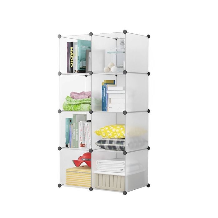 SOGA 8-Cube Clear Shelf Box