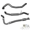 Ignite Exhausts Turbo Back For Nissan Gu Patrol 4.2l Coil Spring Ute 3" Dump Pipe & Hotdog Raw Aluminised Steel
