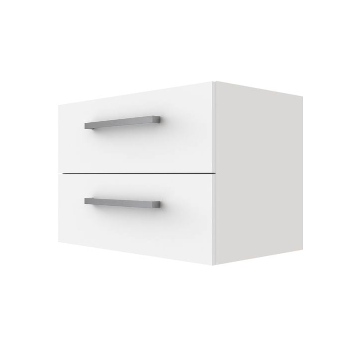 Stein 750 x 450 x 500mm White Select Wall Hung Vanity To Suit Handle