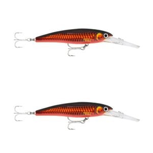 2x Rapala 11cm Saltwater X Rap Deep Hardbody Fishing Lures - Twilight Zn UV
