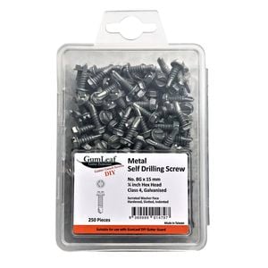 GumLeaf 8G x 15mm Hex Head Galvanised Self Drilling Screw - 250 Pack
