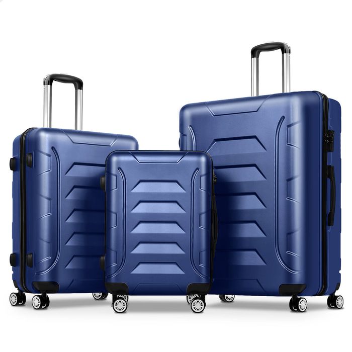 ALFORDSON 20" 24" 28" Luggage 3PCS Set Suitcase TSA Carry on Case Navy