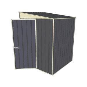 Build-a-Shed 1.5 x 1.5 x 2m Skillion Shed without Side Doors - Grey