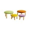 Jooyes Kids 4 Colour Round Velvet Ottoman - 4pcs - Mixed | 0 | Chair