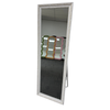 Best World 50cm × 150cm White Wood Rectangular Full Length Mirror With Gold Accent Freestanding Decorative Mirror