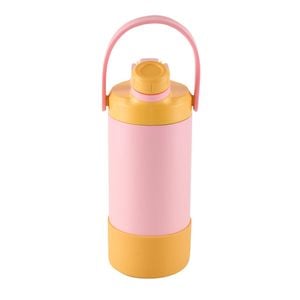 Avanti Yum Yum 2 Way Drinking Insulated Bottle 400ml - Pink/yellow
