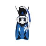 Mirage Junior Silicone Mask/Snorkel & Fin Set Large/XL - Blue