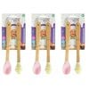 3x 2pc Topchef Silicone/Bamboo Spoon & Honey Dipper Kids Baking Set Assorted