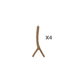 YES4PETS 4X Birch Perch MultiBranch 25cm