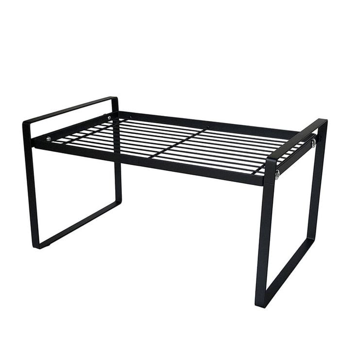 Catzon Countertop Organizer Rust Resistant Non Slip for Pantry Kitchen-Black(L)