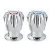 Shaw & Mason Chrome Six Point Basin Top Assembly - Pair
