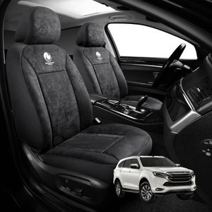 Australian Goose Edition Front Seat Covers for Isuzu MU-X 2021 - Current (RJ) - Suede, Universal Fit - Black
