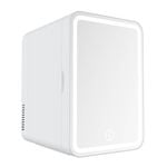 Advwin 8L Mini Fridge Portable Camping Fridge Makeup Fridge White