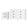 Oikiture 6 Chest of Drawers and Bedside Tables Bedroom Set
