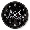 NRL Wall Clock - Penrith Panthers - Plastic - 30cm Diameter - Team Logo