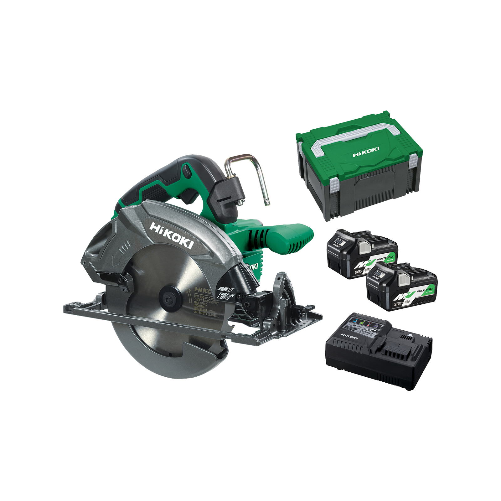 HiKOKI 36v Brushless 185mm Circular Saw Kit C3607DB(HRZ) product image