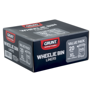 GRUNT 240L Wheelie Bin Liner - 20 Pack