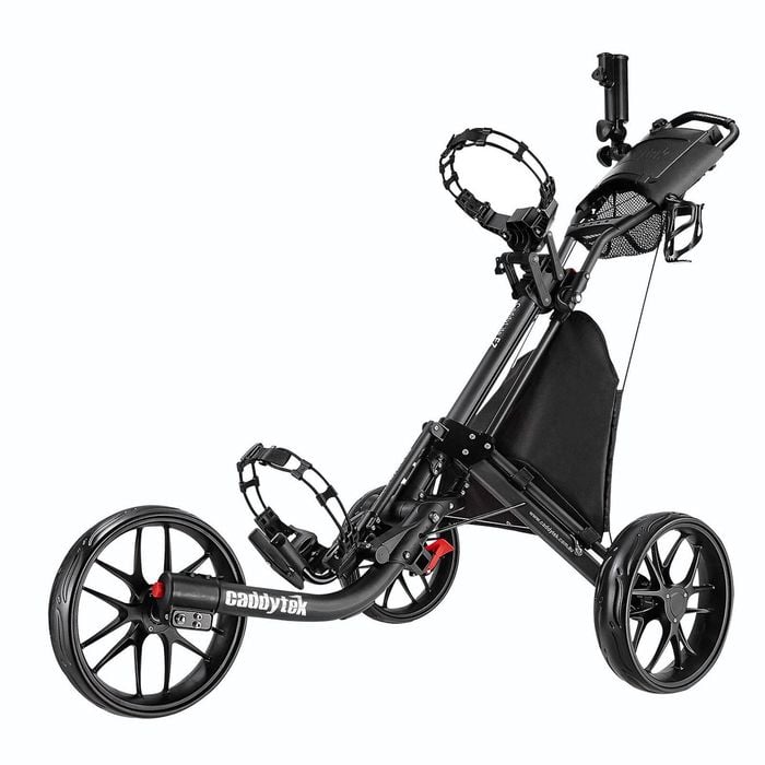 Caddytek Caddylite Ez-fold Pro 3-wheel Golf Buggy - Black