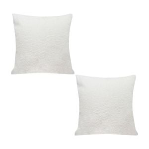 SOGA 2X 50cm White Throw Pillows– Premium Polyester Fiber