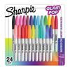 Sharpie Assorted Colours Glam Pop Fine Point Permanent Markers - 24 Pack