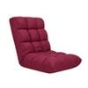 Soga Burgundy Flannel Lounge Chair Cushion Soft Comfortable Seat Pad