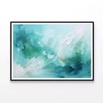 Abstract Oil Painting  Print 100% Australian Made 90x60cm  (Poster)