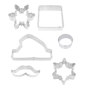 R&m Set Of 6 Santa Centrepiece Cookie Cutters
