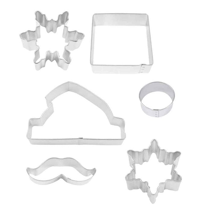 R&m Set Of 6 Santa Centrepiece Cookie Cutters