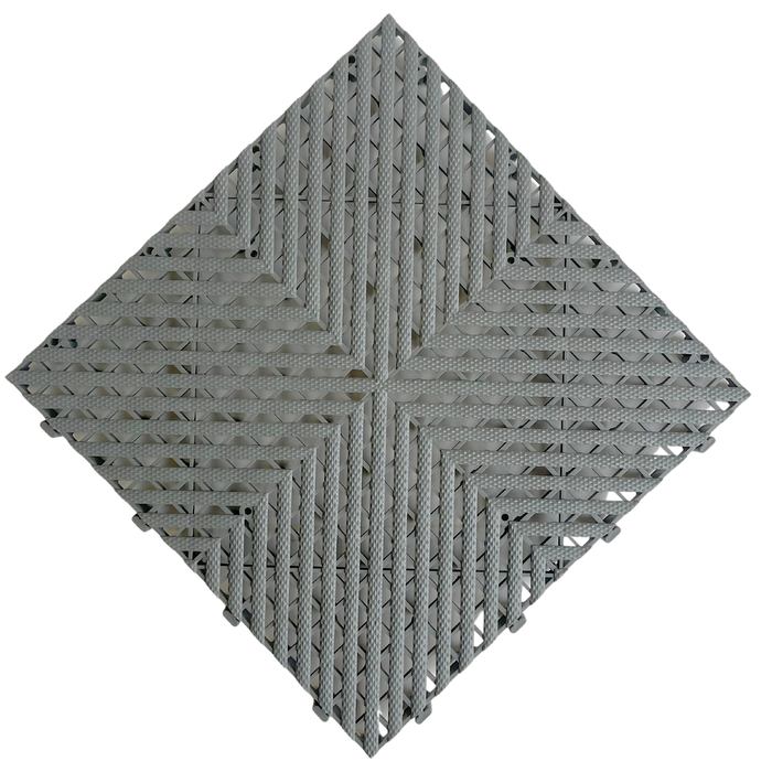 Dream Garages Australia 40 x 40cm Grey Interlocking Garage Floor Tile - 7 Pack (1.12m2)