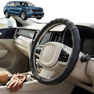 Australian Goose Steering Wheel Cover for Kia Sorento PHEV 2021 - Current Circle Black