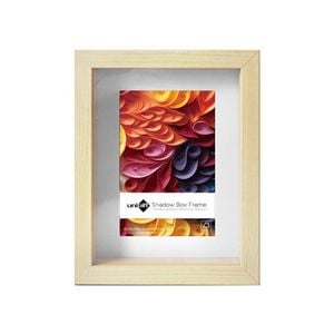 Unigift Shadow Box Wooden/Glass Picture Photo Frame 15x20cm/10x15cm Natural