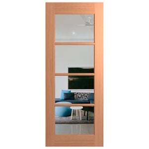 Hume 2040 x 870 x 40mm External Door Joinery Clear Glass JST4 - 870mm