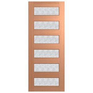 Hume 2040 x 820 x 40mm Entrance Door SPM Savoy Rice Paper Glass XS26